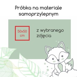 Próbka z wybranego zdjęcia - materiał samoprzylepny