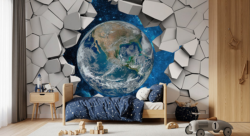 Tapeta Kosmiczne Okno na Ziemię