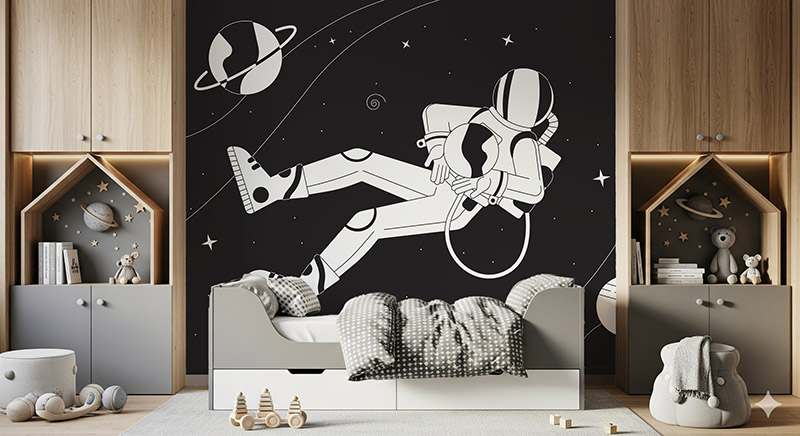 tapeta astronauta w kosmosie