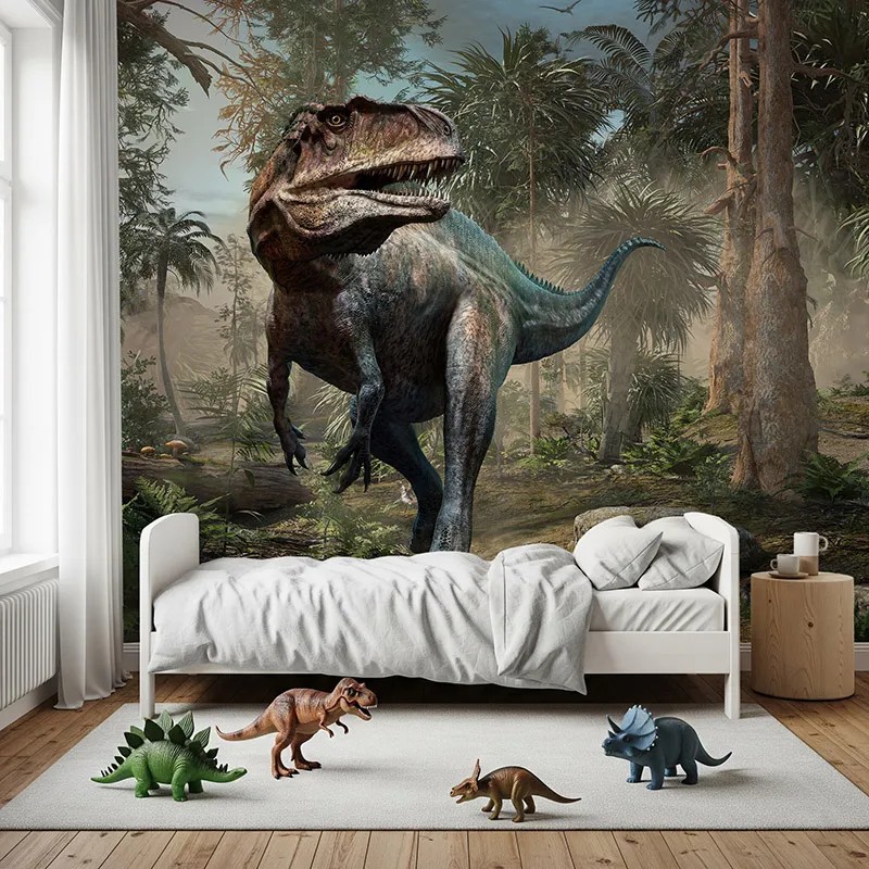 Fototapeta dinozaury do pokoju chłopca 4-8 lat - realistyczne czy kreskówkowe