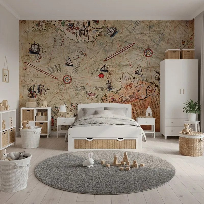 Fototapeta mapa świata do pokoju dziecka - edukacyjna czy dekoracyjna