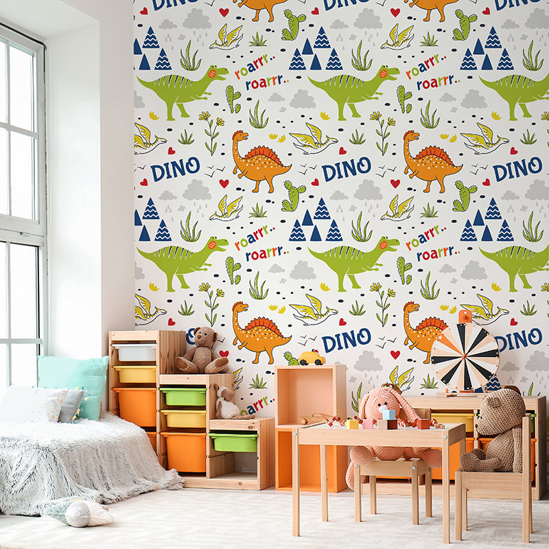 Kolorowe dinozaury, wzor #ul416