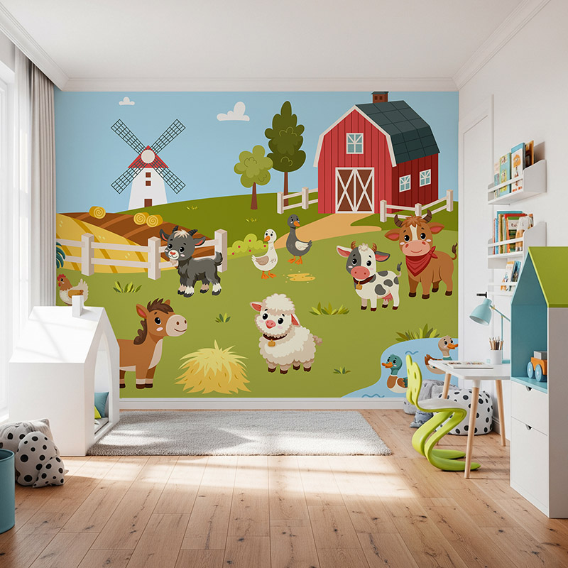 Farma ze stodołą i zwierzętami #ul622
