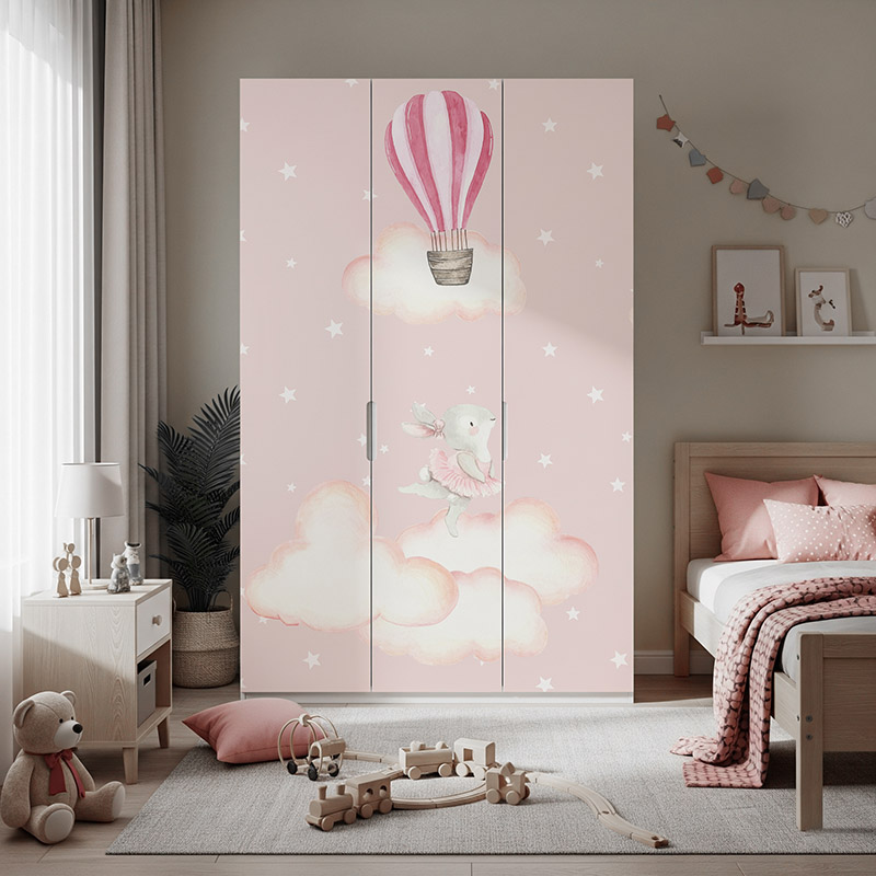 Balony i króliczki wśród gwiazd #ul723