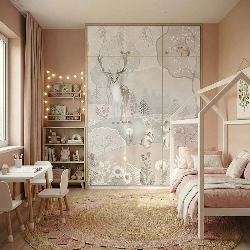 Baśniowy las ze zwierzętami #ul291