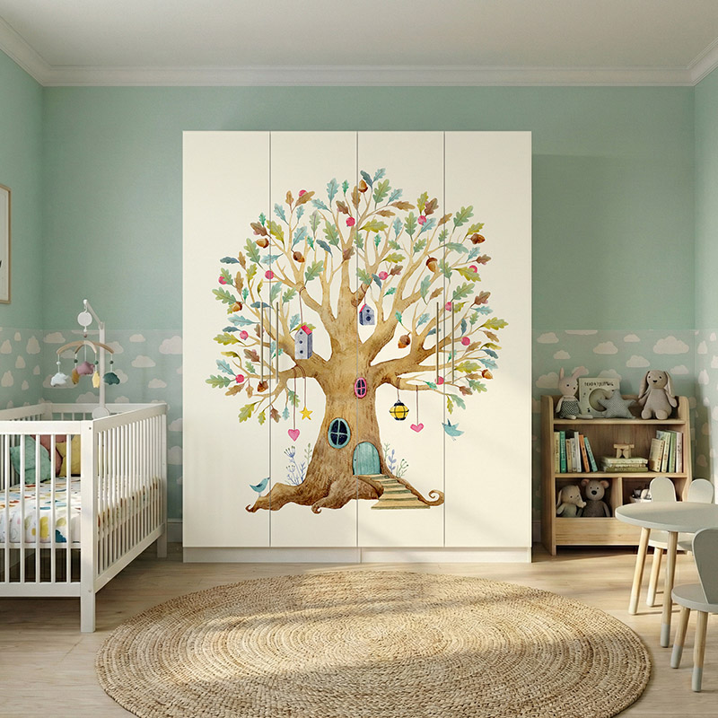 Domek w kolorowym drzewie #ul263