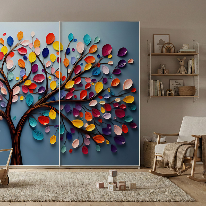 Drzewo z kolorowymi liśćmi #ul389