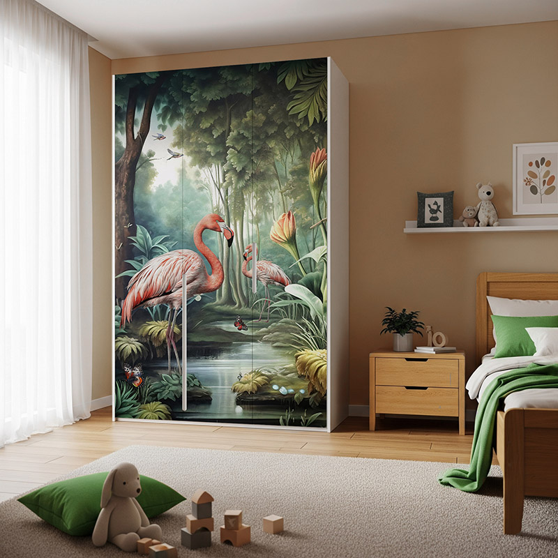 Flamingi w dżungli #ul635