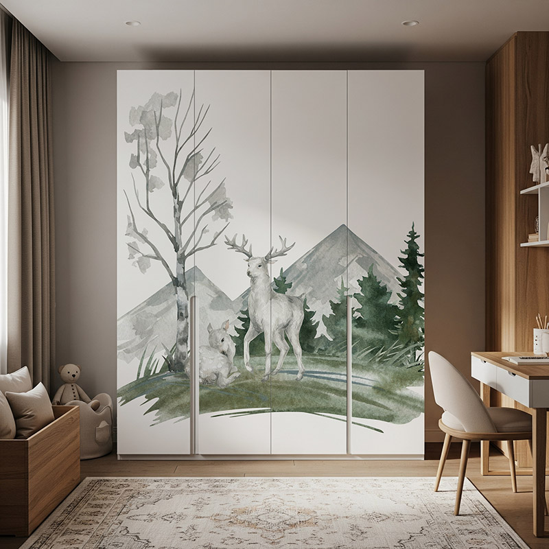 Jeleń i sarenka pod drzewem #ul379