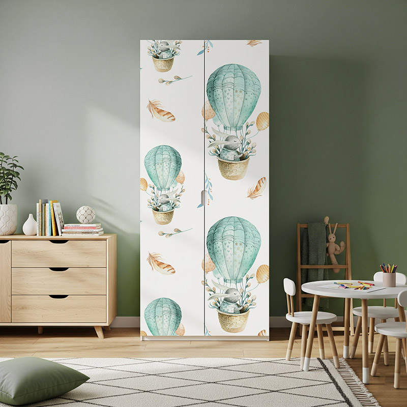 Króliczki w balonach, wzór #ul213