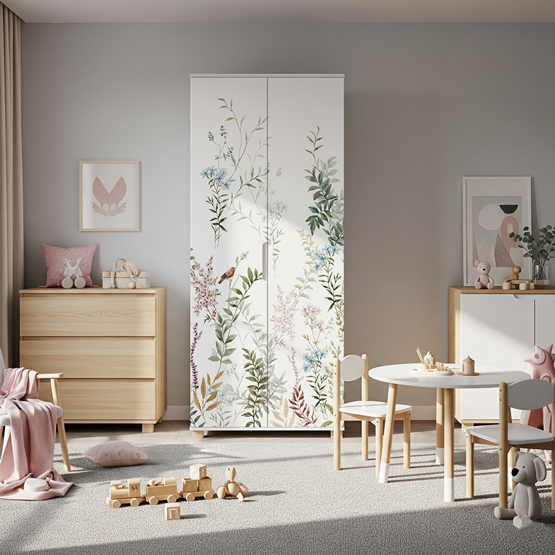 Kwiaty liście i ptaki #ul737