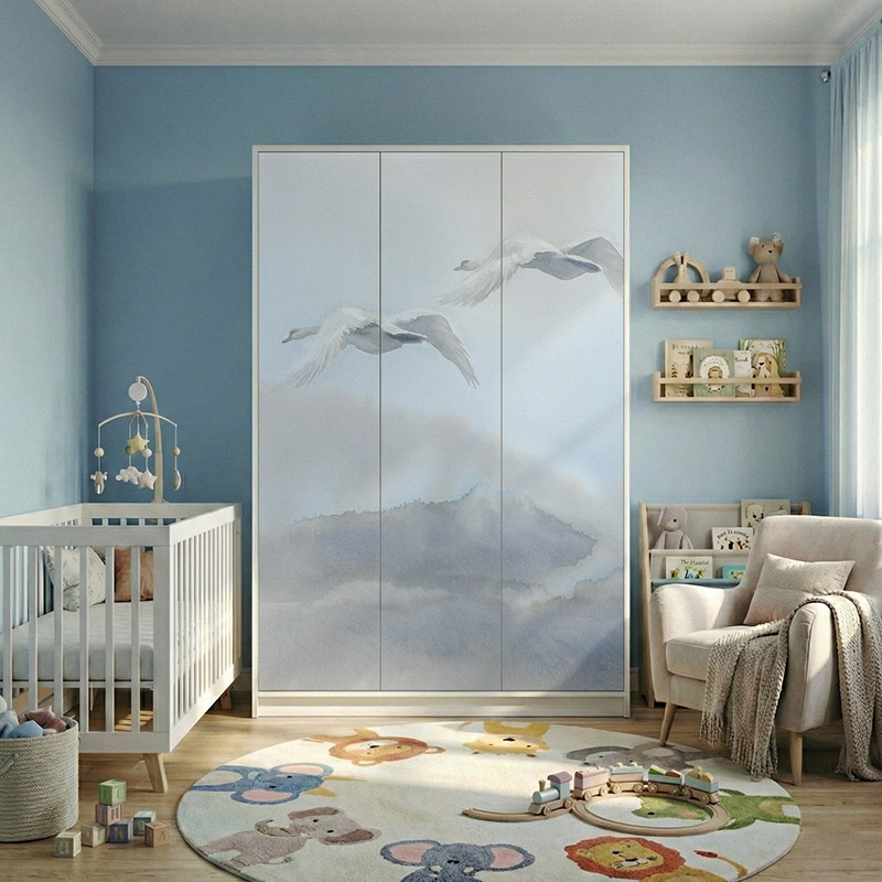 Lecące łabędzie #ul758