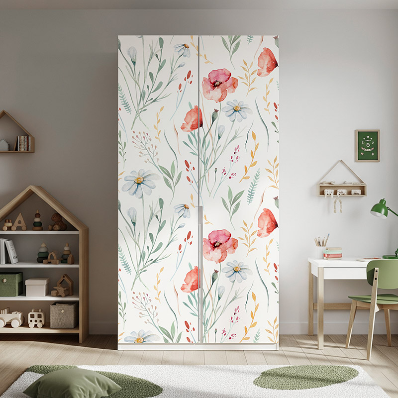 Maki i stokrotki, wzór #ul549