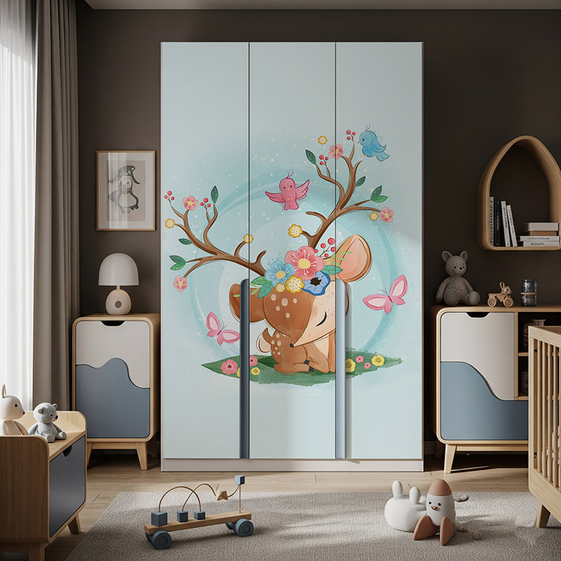 Mała sarenka, ptaszki i motyle #ul460