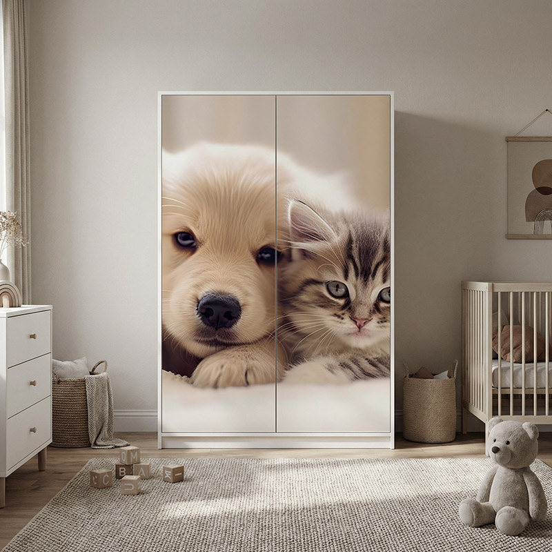 Mały piesek i kotek #ul710