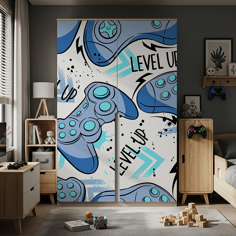 Niebieskie joysticki, wzór #ul664