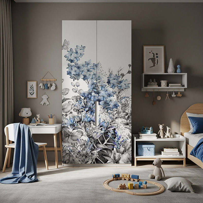 Niebieskie polne kwiaty #ul357