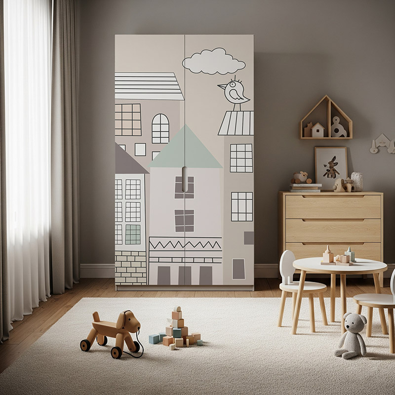 Pastelowe domki #ul272