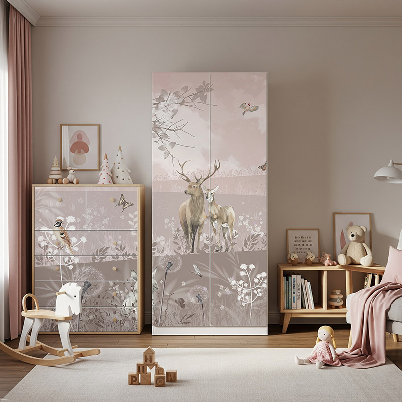 Polana ze zwierzętami i motylami #ul475