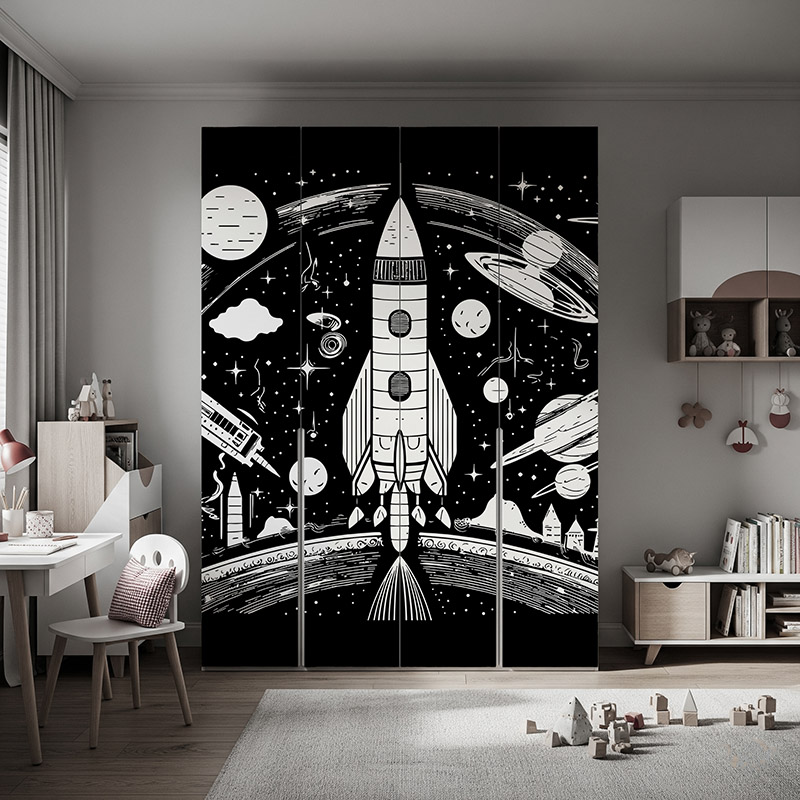 Rakieta w przestrzeni kosmicznej #ul728