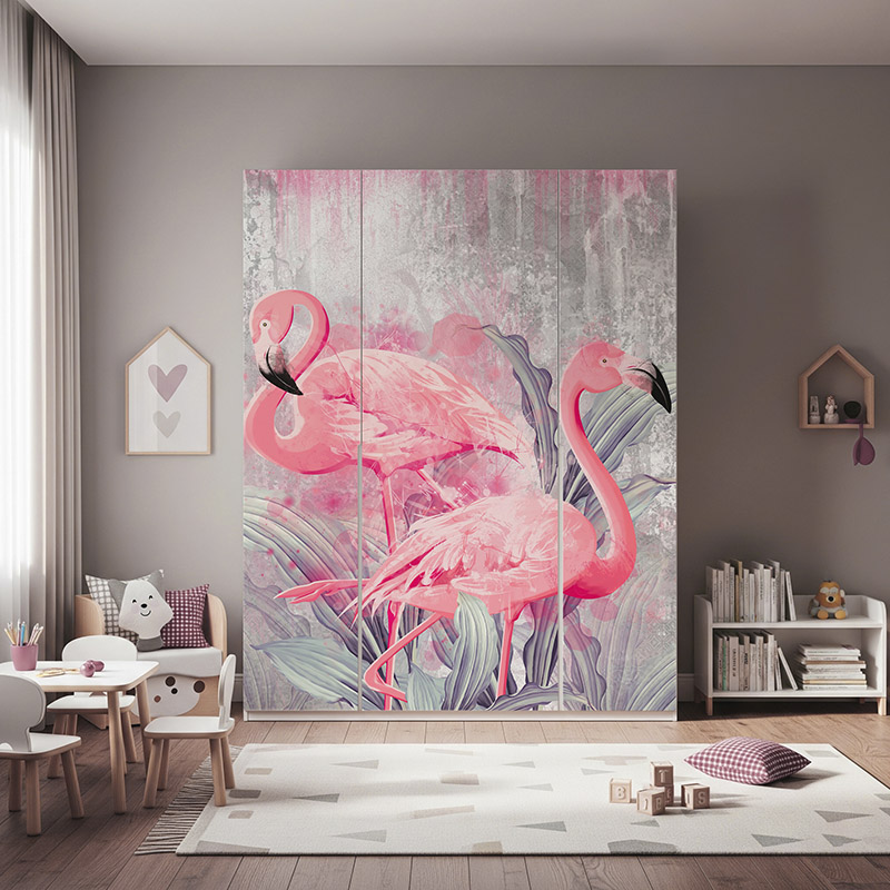 Różowe flamingi #ul604