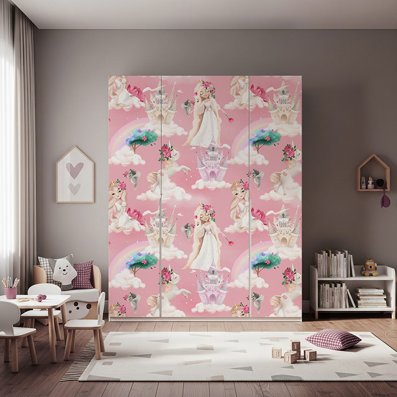 Śliczna księżniczka i jednorożec, wzór #ul734