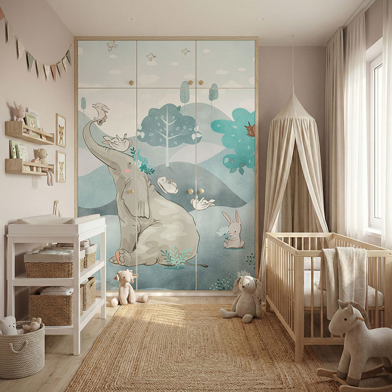 Słonik i wesołe zwierzątka na polanie #ul244