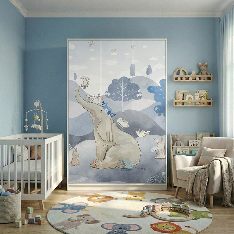 Słonik i wesołe zwierzątka na polanie #ul529