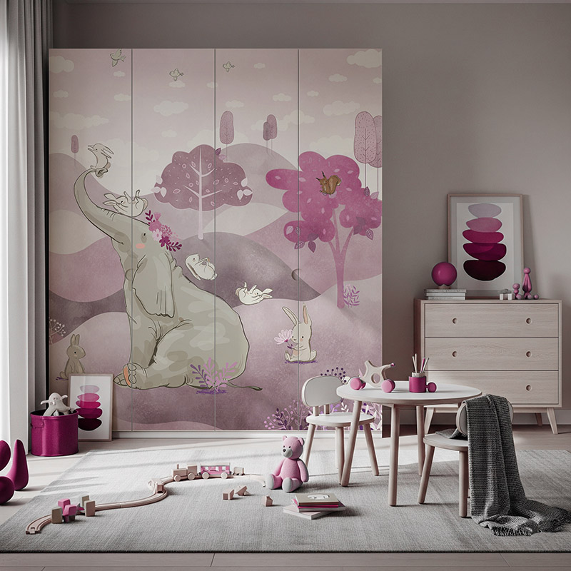 Słonik i wesołe zwierzątka na polanie #ul530