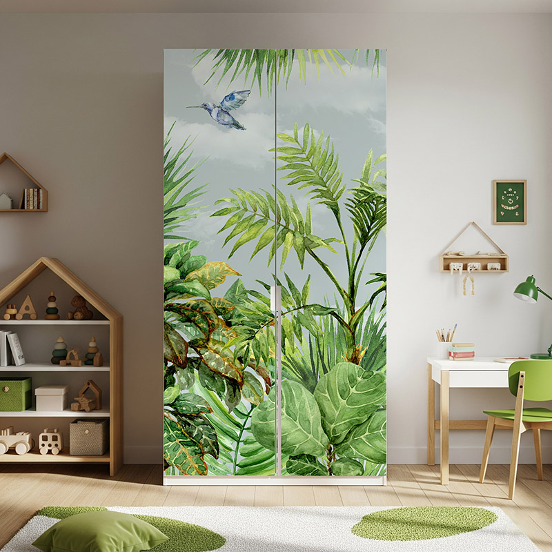 Tropikalna Dżungla z Kolibrami  #ul362