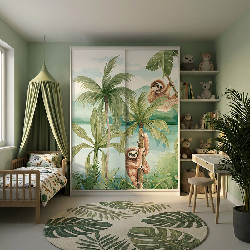 Tropikalny las i leniwce #ul628