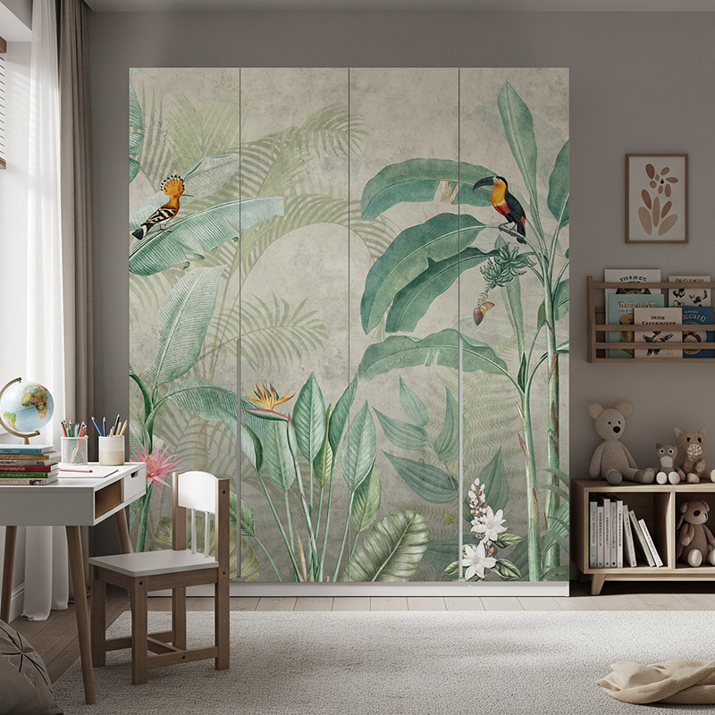 Tropikalny las i ptaki #ul627