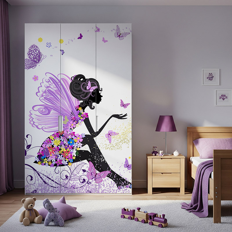 Wróżka wśród kwiatów i motyli #ul476