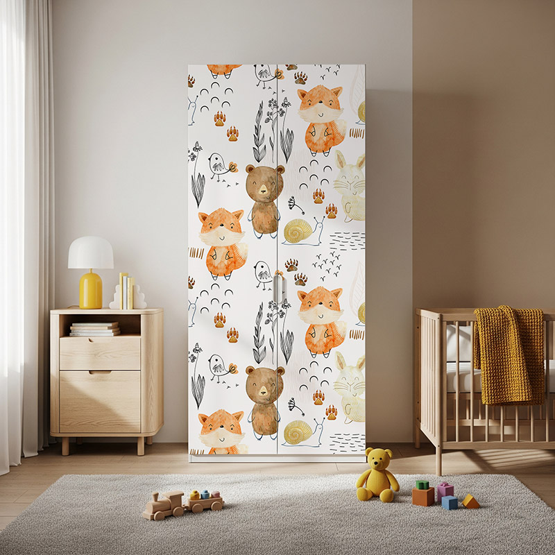 Zwierzątka na łące, wzór #ul316