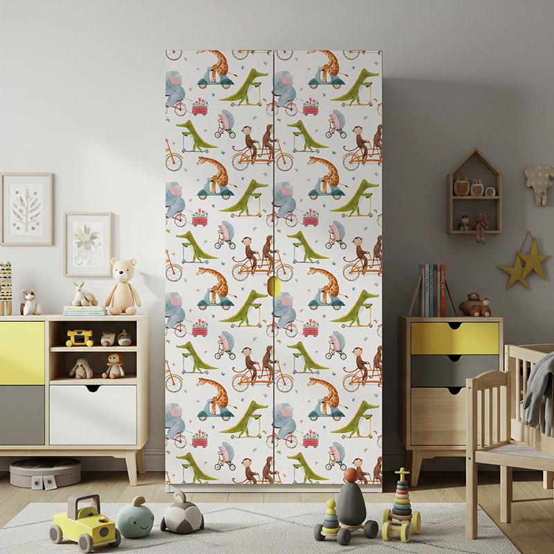 Zwierzątka na rowerach, wzór #ul370