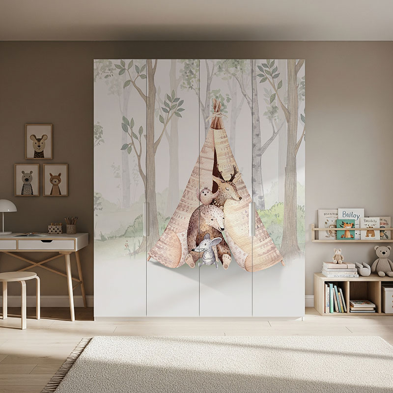 Zwierzątka odpoczywające w tipi #ul417