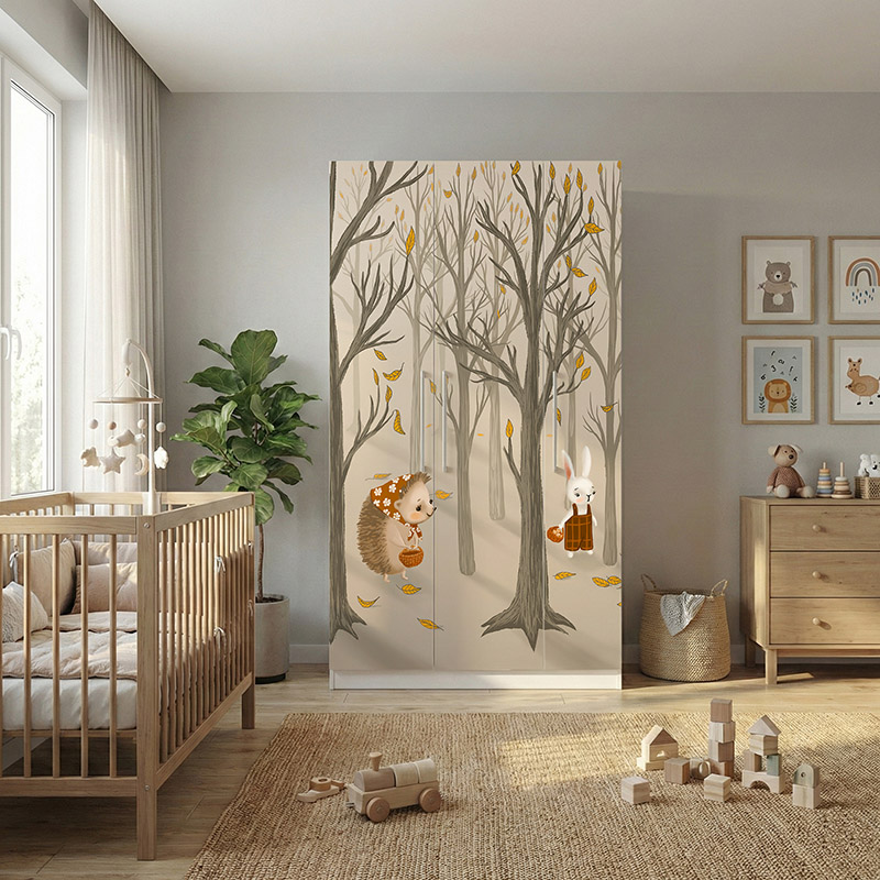 Zwierzątka w jesiennym lesie #ul440