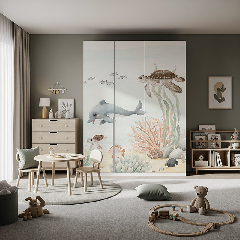 Zwierzęta morskie i skrzynia skarbów #ul614