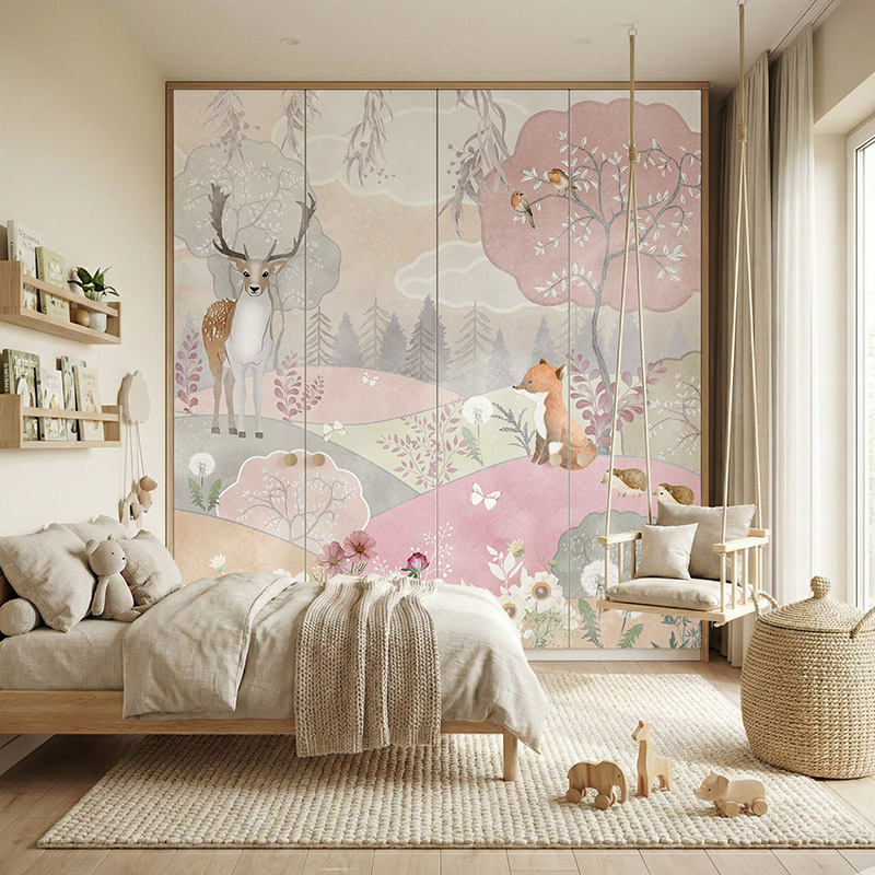 Zwierzęta na kolorowej łące #ul420