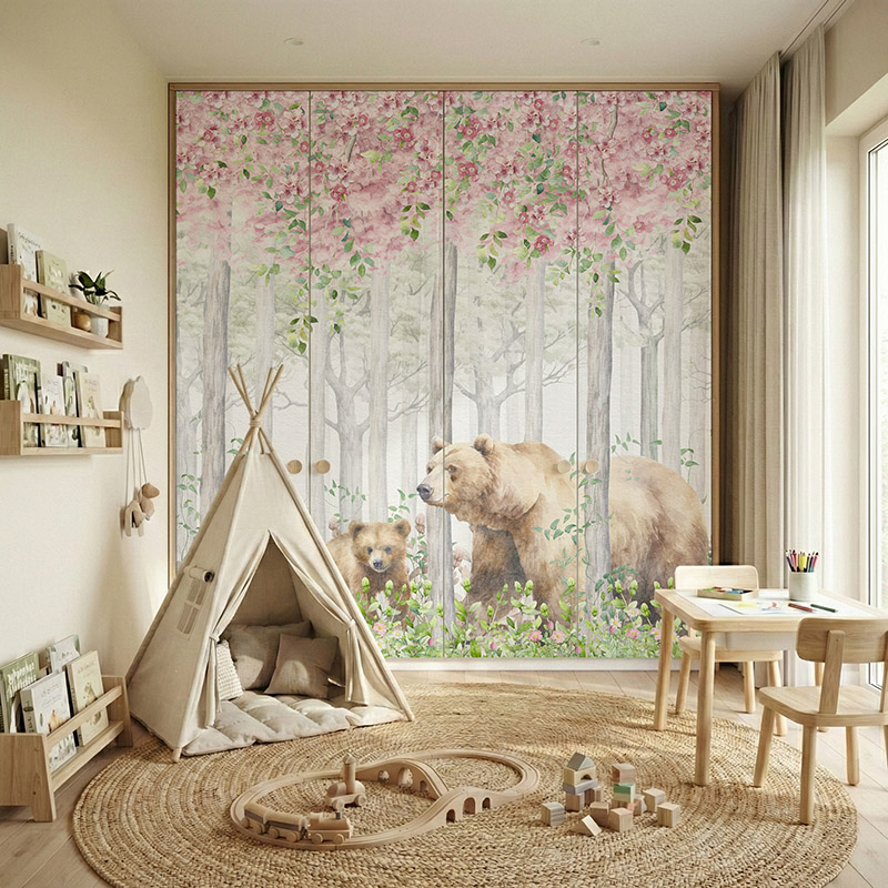 Zwierzęta w kolorowym lesie #ul415