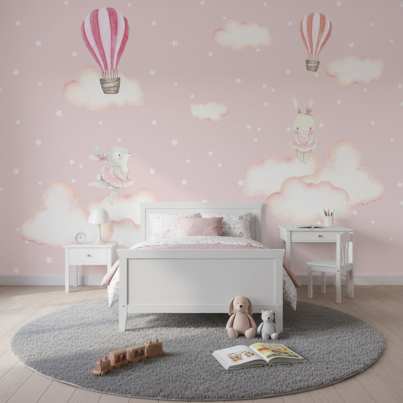 Balony i króliczki wśród gwiazd #ul723