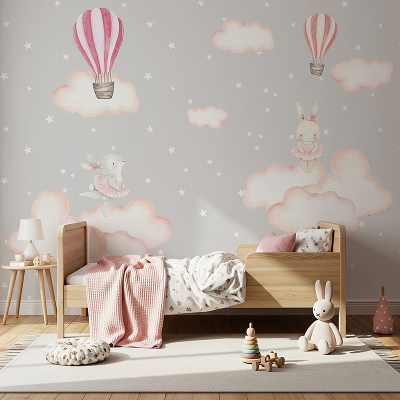 Balony i króliczki wśród gwiazd #ul612