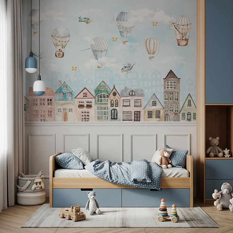 Balony i samoloty nad miastem #ul327