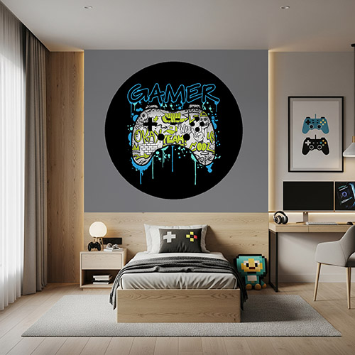 Gamepad z graffiti #ul654