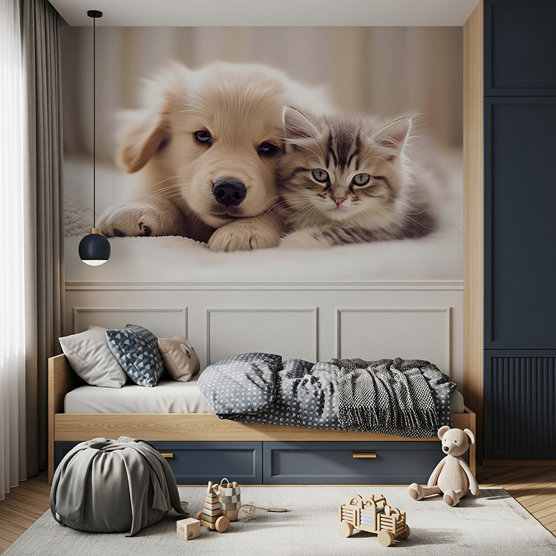 Mały piesek i kotek #ul710