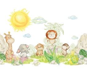 Wesołe zwierzątka safari