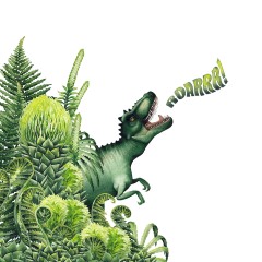 Dinozaur w dżungli