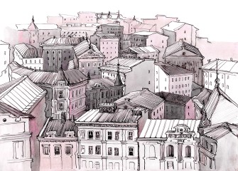 Miasto rysunek