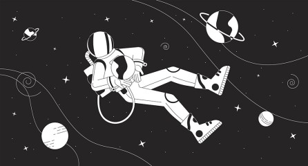 Astronauta w kosmosie