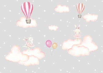 Balony i króliczki wśród gwiazd